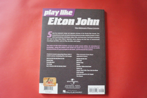 Elton John - Play like (mit Audiocode) Songbook Notenbuch Piano Vocal