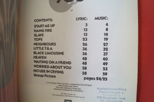 Rolling Stones - Tattoo You Songbook Notenbuch Piano Vocal Guitar PVG