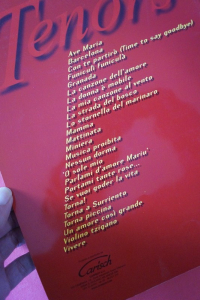 The Best of Tenors Songbook Notenbuch Piano Vocal Guitar PVG