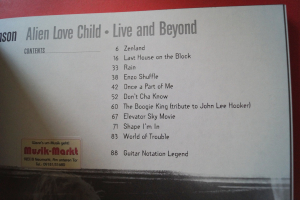 Eric Johnson - Alien Love Child Live and beyond Songbook Notenbuch Vocal Guitar