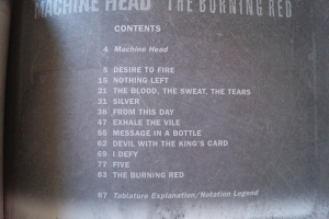 Machine Head - The Burning Red Songbook Notenbuch Vocal Guitar