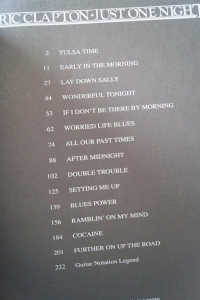 Eric Clapton - Just one Night Songbook Notenbuch Vocal Guitar
