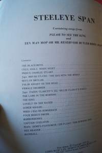 Steeleye Span - Please to see & The Man Mop... Songbook Notenbuch Piano Vocal