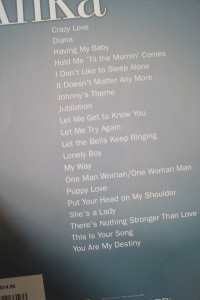 Paul Anka - The Very Best of Songbook Notenbuch Piano Vocal Guitar PVG