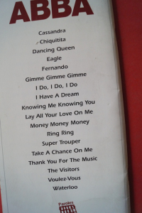 Abba - Paroles & Accords Songbook Vocal Guitar Chords