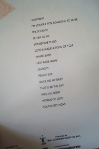 Buddy Holly - Songbook Songbook Notenbuch Vocal Bass