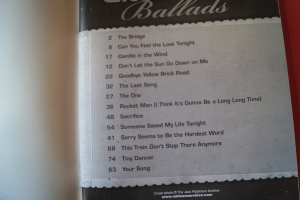 Elton John - Ballads Songbook Notenbuch Easy Piano Vocal