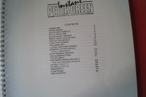 Peter Green - Instant Green Songbook Notenbuch Guitar