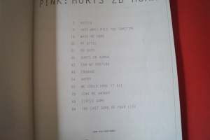 Pink - Hurts 2B Human Songbook Notenbuch Piano Vocal Guitar PVG