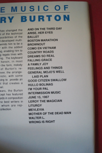 Gary Burton - The Songs of Songbook Notenbuch Keyboard