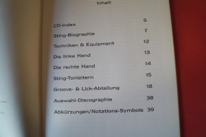 Sting - Bass Masterclass (mit CD) Songbook Notenbuch Bass