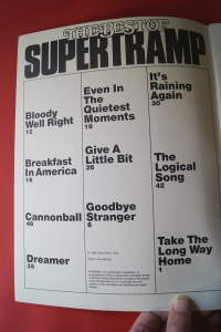 Supertramp - The Best of Songbook Notenbuch Piano Vocal Guitar PVG