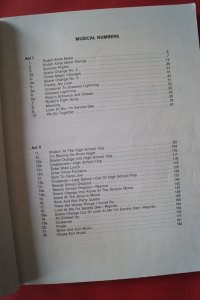 Grease Musical Vocal Score Songbook Notenbuch Piano Vocal