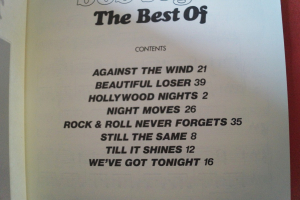 Bob Seger - The Best of Songbook Notenbuch Piano Vocal Guitar PVG