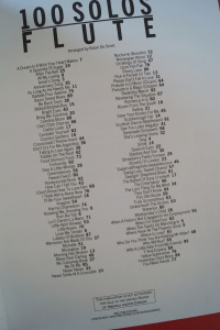 100 Solos Flute Songbook Notenbuch Flute