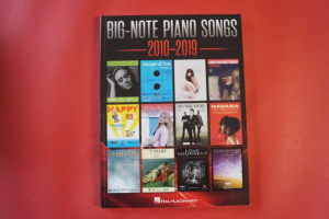 Big-Note Piano Songs 2010-2019 Songbook Notenbuch Big-Note Piano Vocal