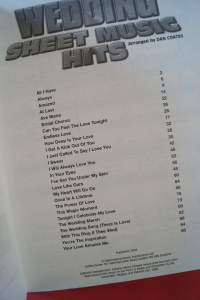 Wedding Sheet Music Hits Songbook Notenbuch Easy Piano Vocal