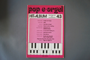 Pop E-Orgel Hit-Album Heft 43 Notenheft