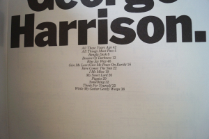 George Harrison - The Great Songs of Songbook Notenbuch Piano Vocal Guitar PVG
