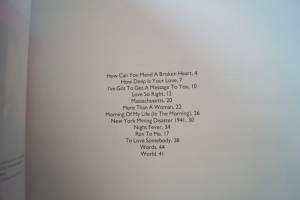 Bee Gees - It´s easy to Play Songbook Notenbuch Easy Piano Vocal