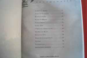 Megadeth - Youthanasia Songbook Notenbuch Vocal Guitar