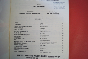 Hair (englisch/deutsch) Songbook Notenbuch Vocal Guitar