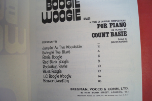 Count Basie - Boogie Woogie Styles Songbook Notenbuch Piano