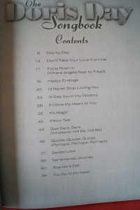 Doris Day - The Songbook Songbook Notenbuch Piano Vocal Guitar PVG