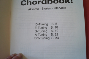 Open Tuning Chordbook Gitarrenbuch