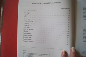 Jacques Stotzem - Clear Night & Straight on Songbook Notenbuch Guitar