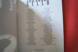 100 Solos Cello Songbook Notenbuch Cello