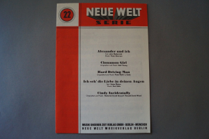 Neue Welt Serie Heft 22 Notenheft