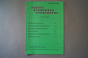 Oldies Standards Evergreens Heft 1 Notenheft