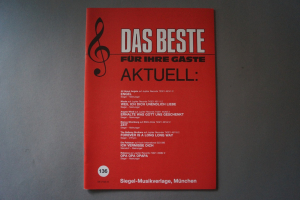 Das Beste für Ihre Gäste Heft 136 Notenheft