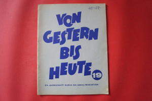Von Gestern bis Heute Heft 19 Notenheft
