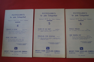 Potpourri´s für jede Gelegenheit Heft 4 & 5 & 6Notenhefte