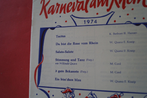 Karneval am Rhein 1974 Notenheft