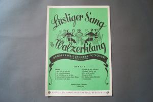 Lustiger Sang beim Walzerklang Notenheft