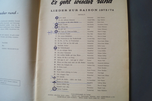 Es geht wieder rund (Saison 1973/74) Notenheft