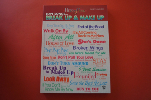 Love Songs ... Break up & Make up Songbook Notenbuch Piano Vocal Guitar PVG
