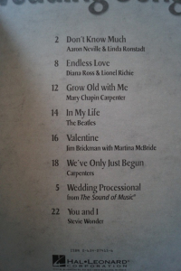 Wedding Songs (Beginning Piano Solo) Songbook Notenbuch Easy Piano