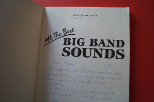 All the Best Big Band Sounds Songbook Notenbuch Piano Vocal Guitar PVG