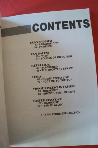 Hot Metal Volume 2 Songbook Notenbuch Vocal Guitar