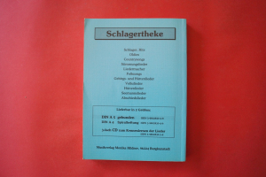 Schlagertheke (Kleinformat)Songbook Notenbuch Vocal Guitar