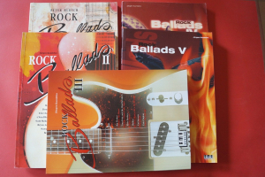Rock Ballads Band 1-5 Songbooks Notenbücher Vocal Guitar