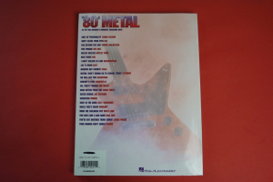 80s Metal Songbook Notenbuch Vocal Guitar
