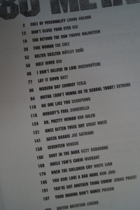 80s Metal Songbook Notenbuch Vocal Guitar