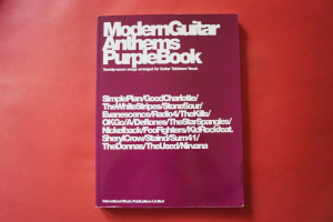 Modern Guitar Anthems: Purple Book Songbook Notenbuch Vocal Guitar