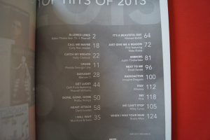 Top Hits of 2013 Songbook Notenbuch Piano Vocal Guitar PVG