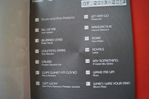 Chart Hits of 2013-2014 Songbook Notenbuch Vocal Easy Guitar
